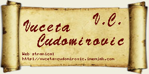 Vuceta Čudomirović vizit kartica
